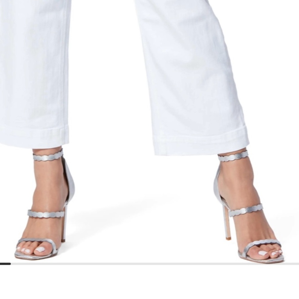 Paige silver leather sandals